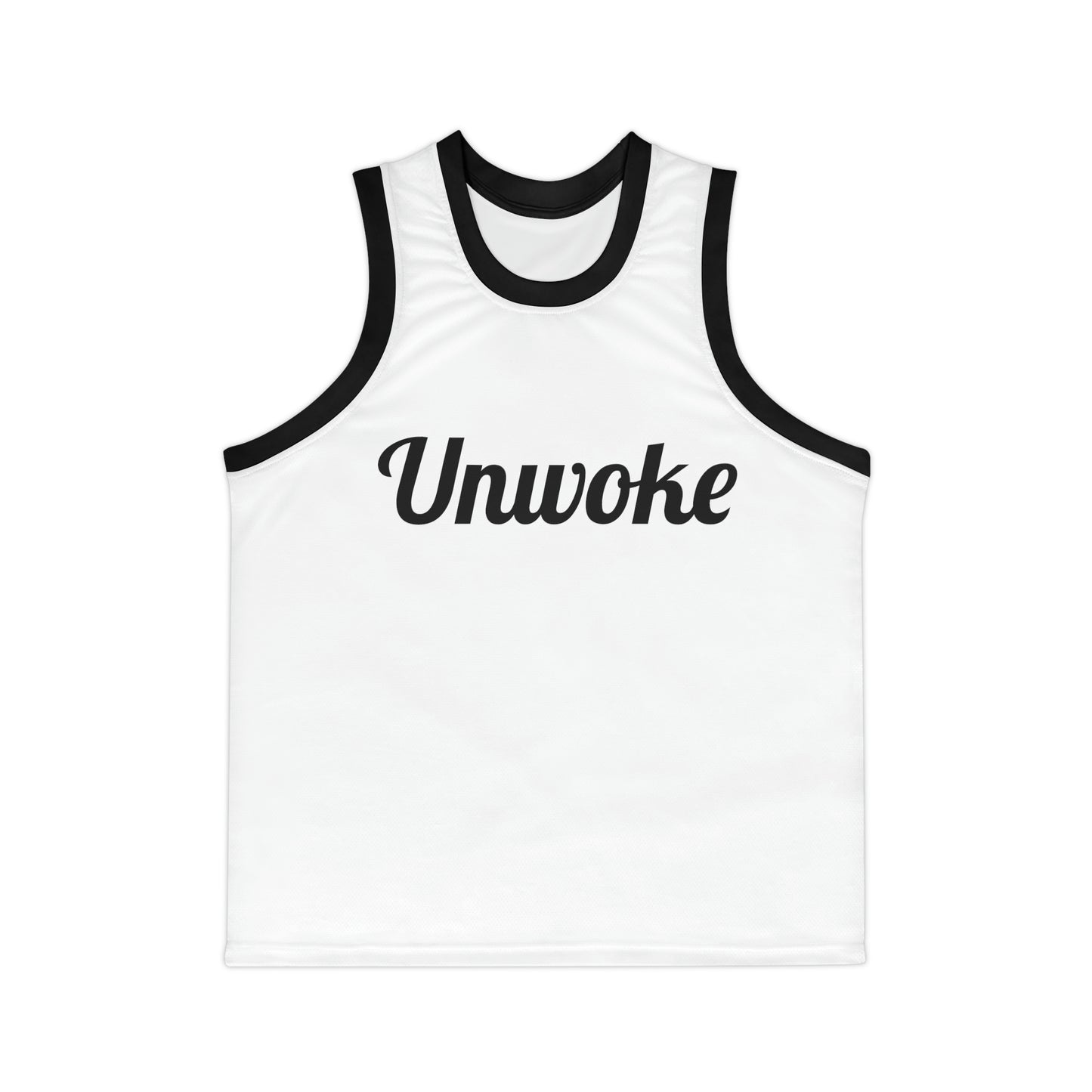 Unwoke Basketball Jersey (AOP)
